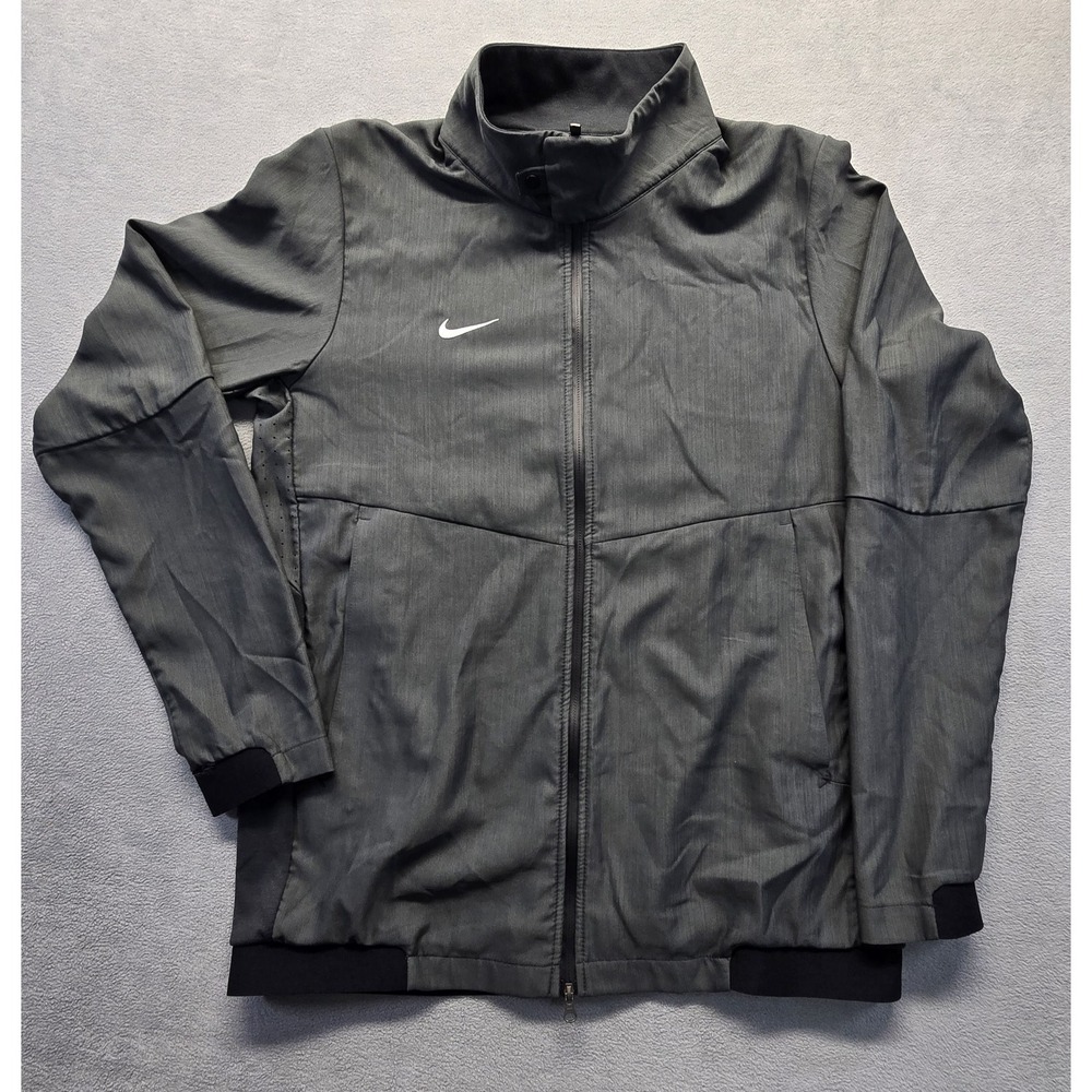 Nike Jacket Men's Medium Gray Dri Fit Lightweight Travel AH7765-060